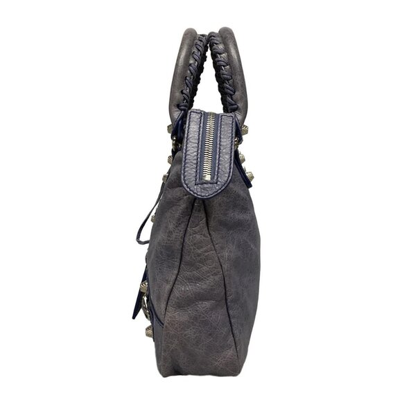 Auth BALENCIAGA The Giant Town 285434 Blue Leather - Handbag - Picture 5 of 15